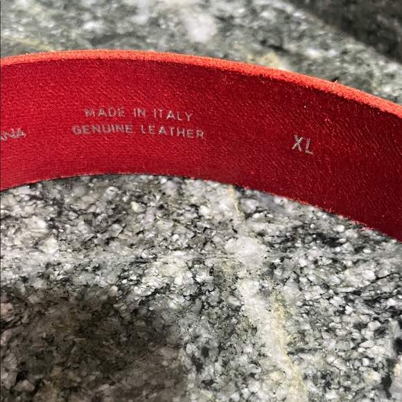 Dolce & Gabbana Red Belt with Gold Accent